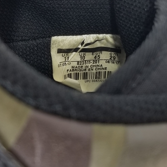 NIKE AIR FORCE 1 Mens Olive Reflective Camo Low Tops Classic Sneakers Size 11 - Picture 12 of 12